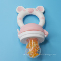 Cute fresh food feeder with silicone pouches baby fruit feeder